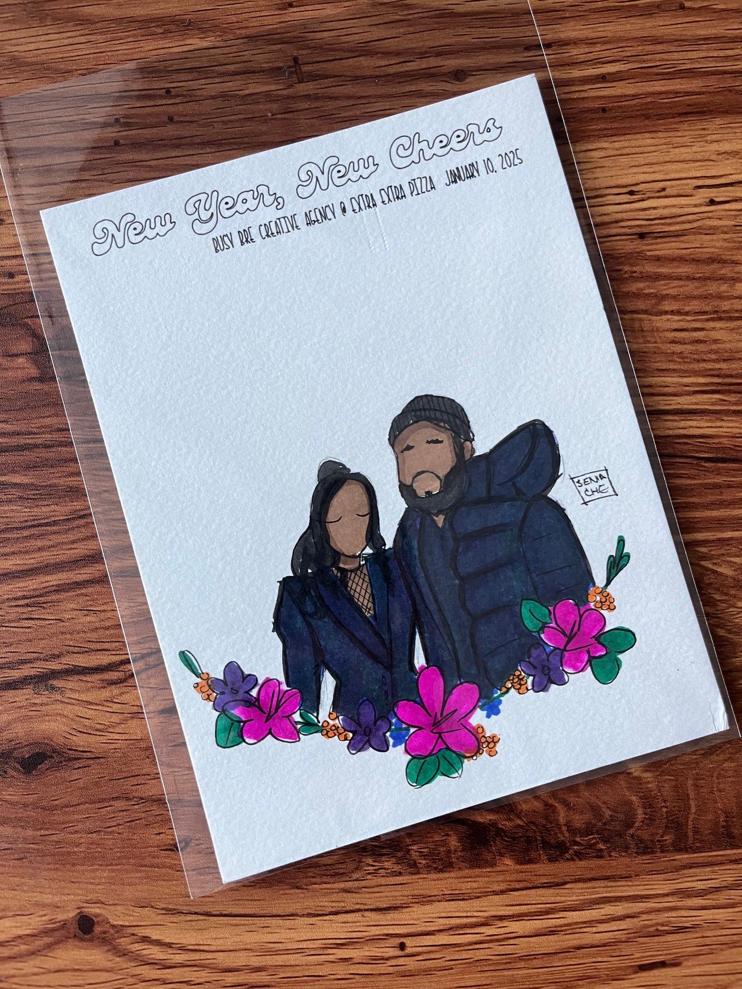 Bre’s New Year Party (live guest illustration)