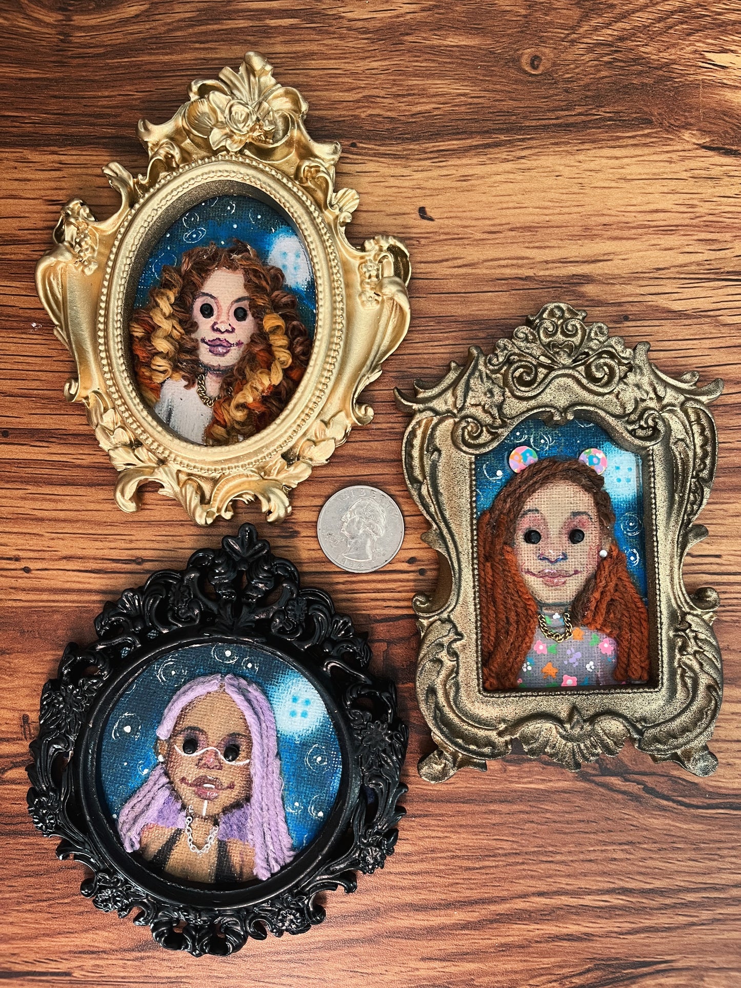 Miniature Coraline Doll Portrait