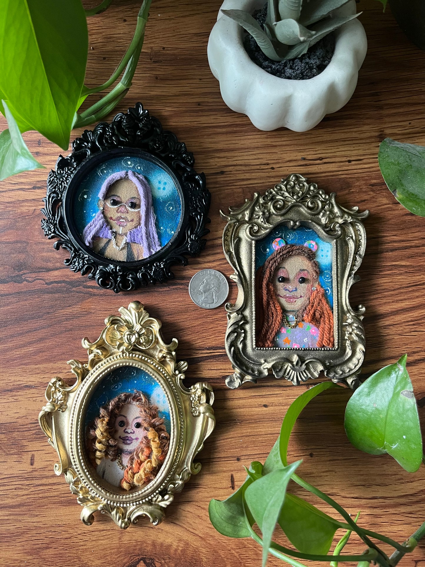 Miniature Coraline Doll Portrait