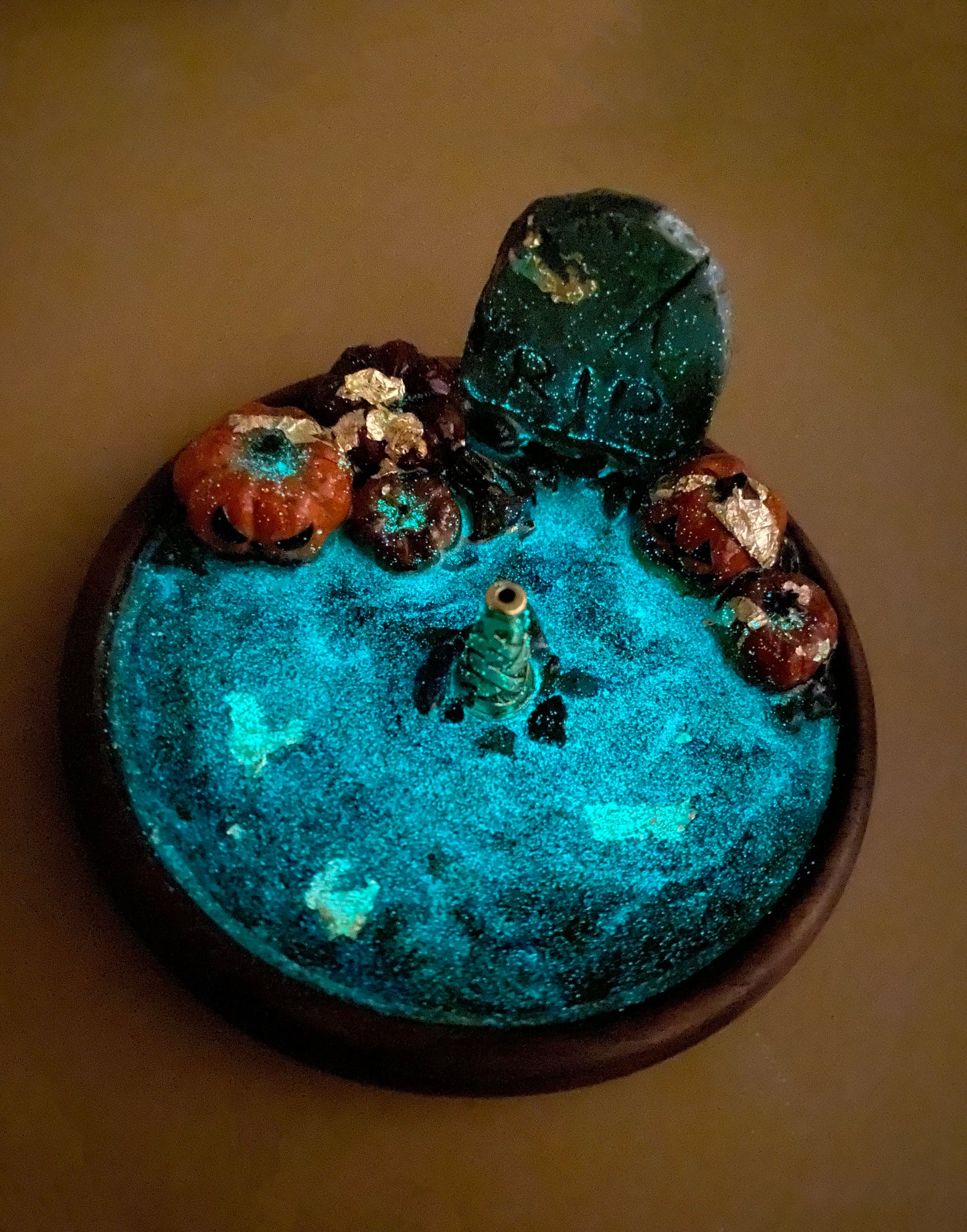 Spooky incense/ ring holder