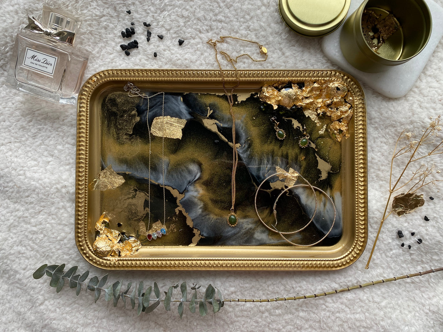 Black Marble Trays