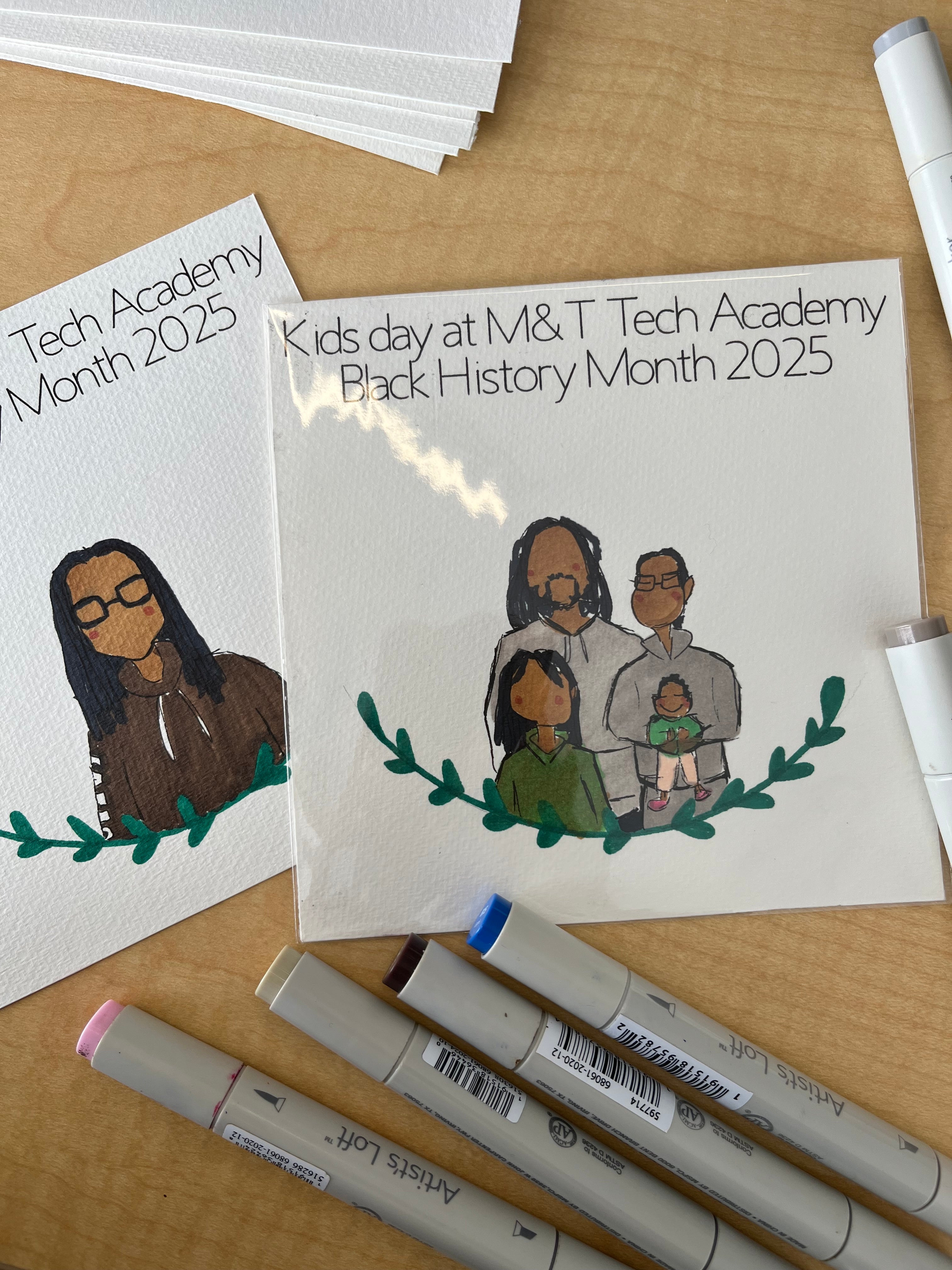 Kids day at M&T Tech Acadamy (live guest illustration)