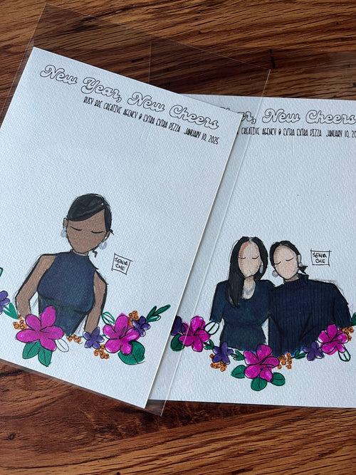 Bre’s New Year Party (live guest illustration)