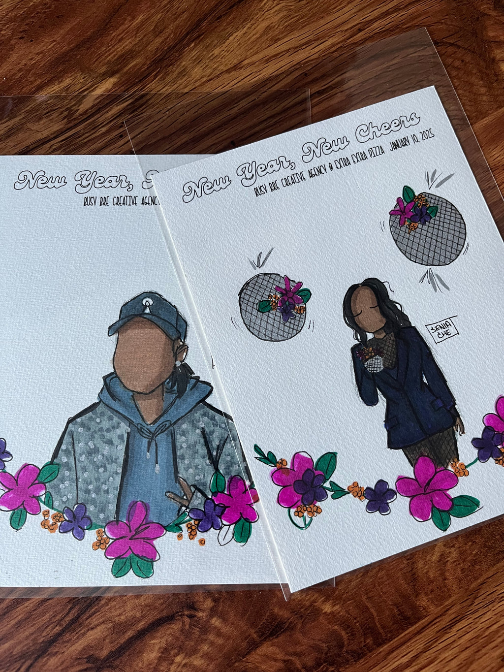 Bre’s New Year Party (live guest illustration)