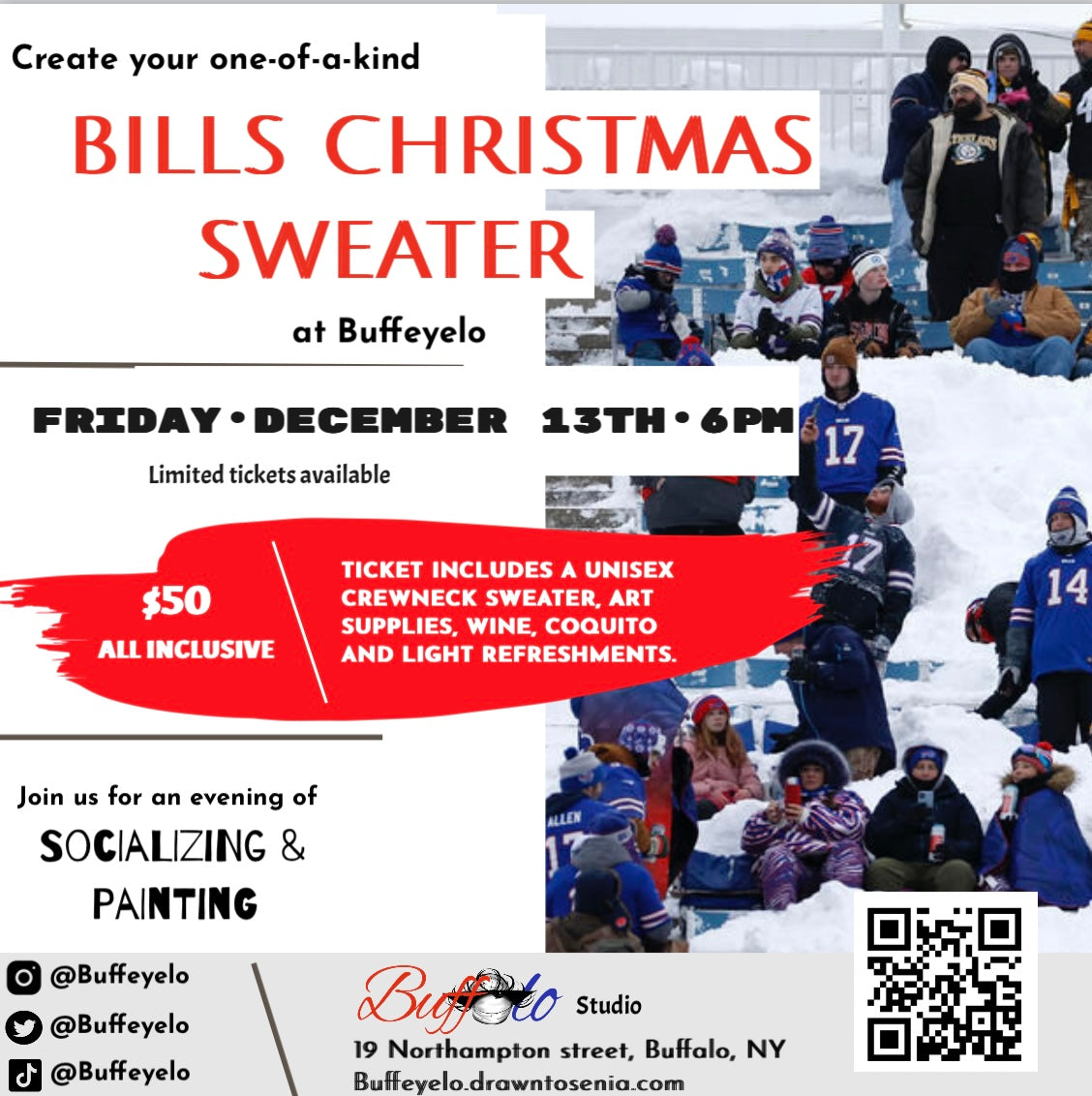 Bills Christmas Sweater