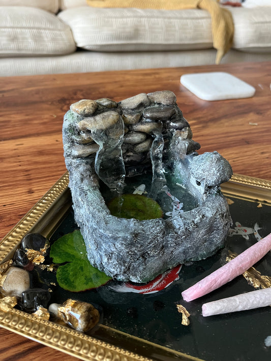 Glow Koi Pond Ashtray/Incense holder