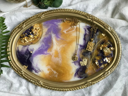 Purple Marble Trays