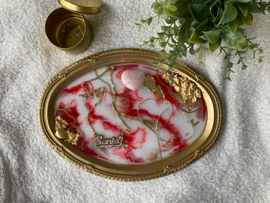 Red Marble Trays