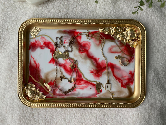 Red Marble Tray 2.13